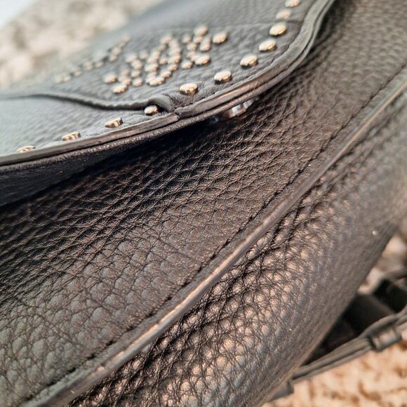 Rebecca Minkoff Saddle Black Leather Crossbody - Picture 8 of 14